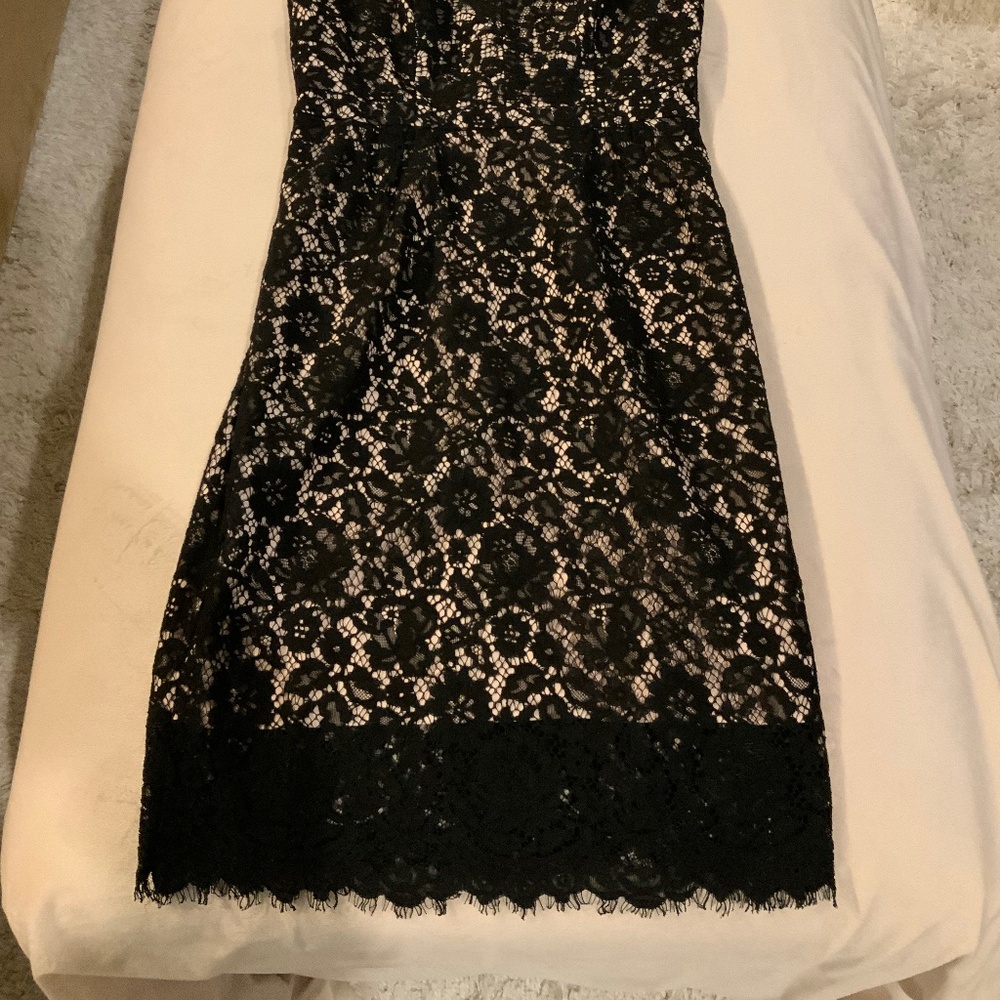 JCrew Black 10 Lace Adjustable Straps Dress Timeless Classic Wedding guest Party - Picture 11 of 11